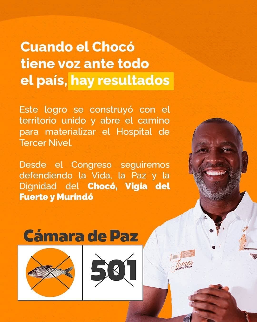 JAMES MOSQUERA REPRESENTANTE POR LAS VICTIMAS SIGUE EN GESTION DESDE EL CONGRESO