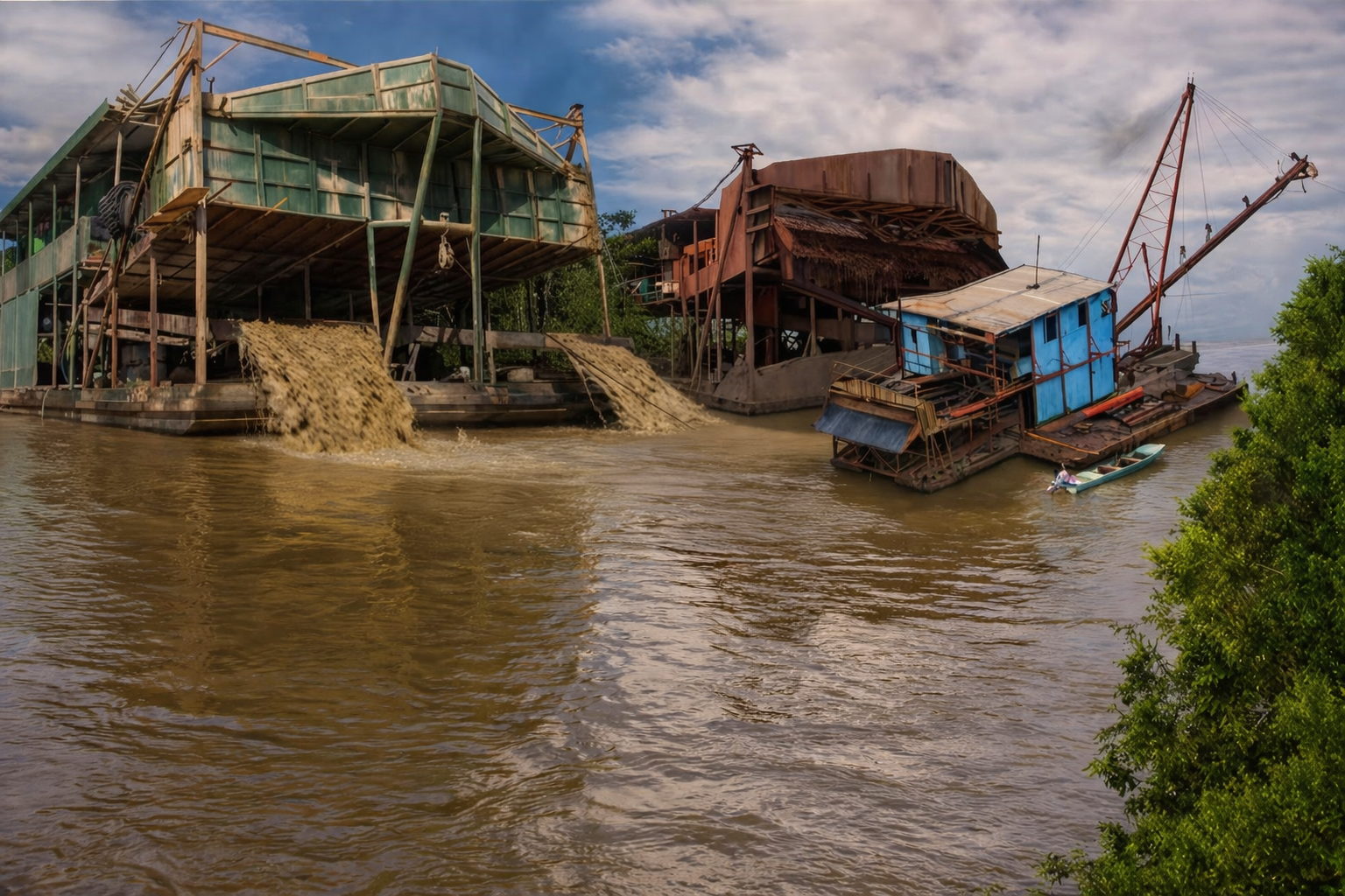 "Las dragas deberán cesar o serán desmanteladas sin piedad: medidas drásticas acordadas en Caucasia"